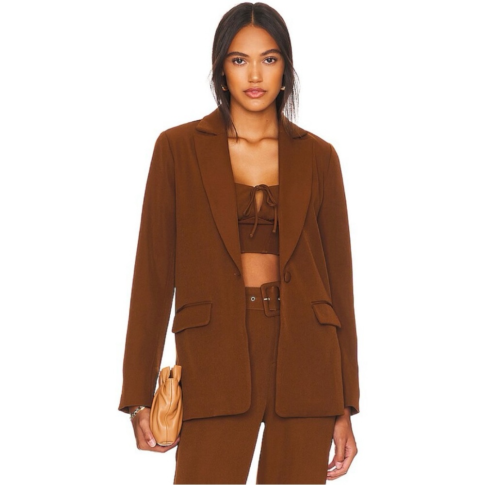 Remi x Revolve Cait Blazer - Brown